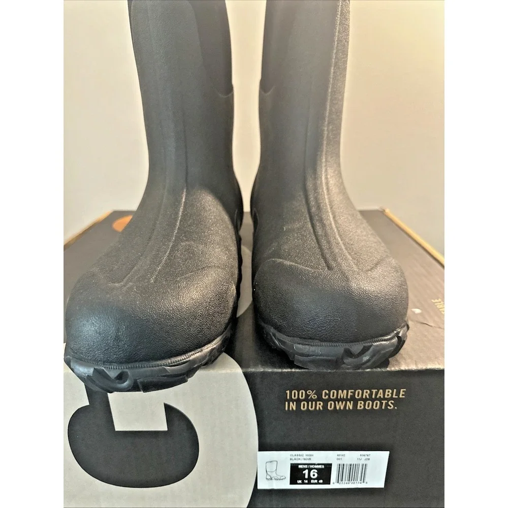 Bogs Men Size 16 Classic High Insulated Waterproof Snow Boots 60142 MaxWick Eco